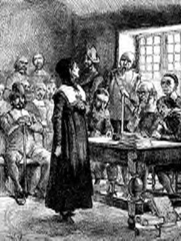 Anne Hutchinson is Forced to Leave Massachusetts