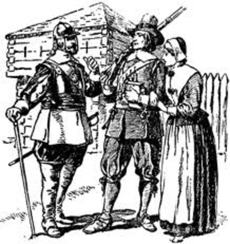 The first Puritans arrived
