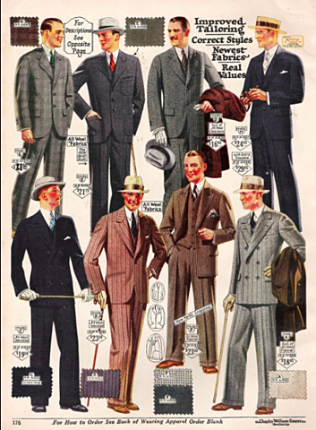 Clothing styles change for men