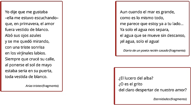 Platero y yo, Arias tristes, Jardines lejanos de Juan Ramón Jiménez
