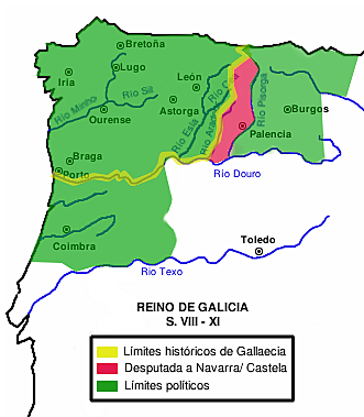 Gallaecia se une al Reino Asturiano