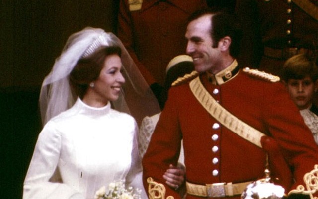 Captain Mark Phillips married Princes Anne