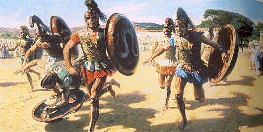 Die Eroberung Griechenland von den Römer