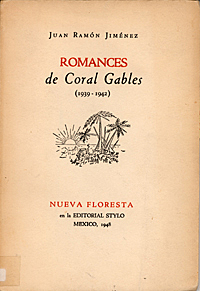 APARICIÓN DE “ROMANCES DE CORAL GABLES”