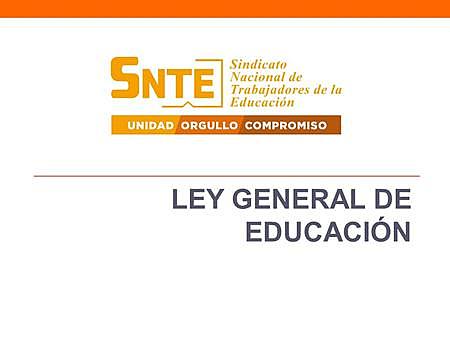 Ley general de educación
