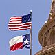 Flags  texas state capitol building  austin 520754620