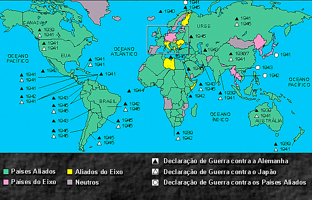 Países que mantêm a neutralidade durante o conflito