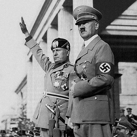 Benito Mussolini Allies with Adolf Hitler