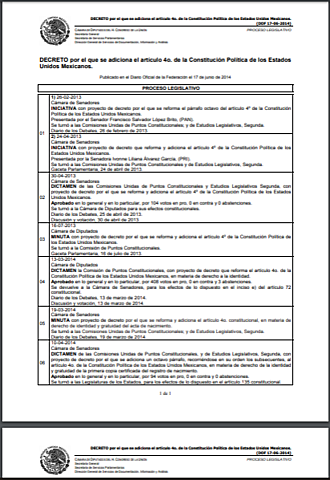 Se promulga el decreto que adiciona el artículo 4° constitucional