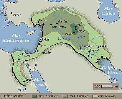 O domínio dos assirios