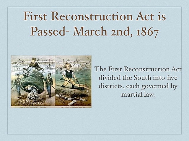 1st Reconstruction Act