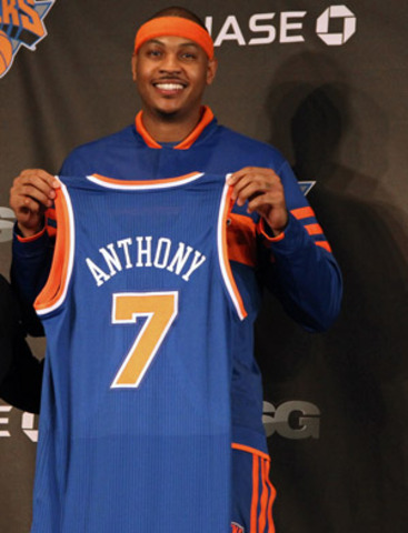Carmelo Anthony traded to the Knicks