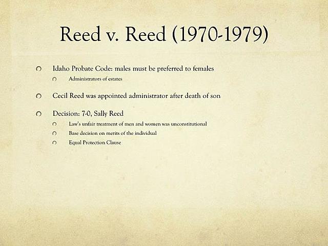 Reed v. Reed