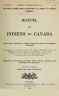1876 Adoption de la loi sur les Indiens