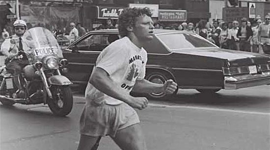 1980 Terry Fox entreprend son marathon de l´espair