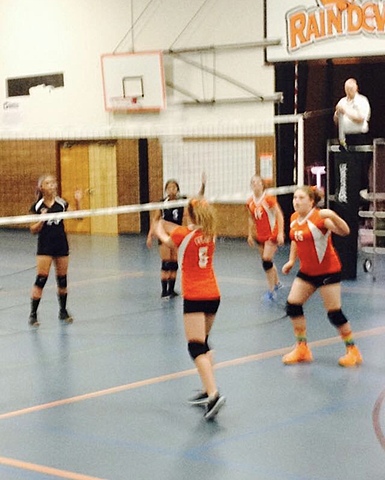 Started playing volleyball at new school