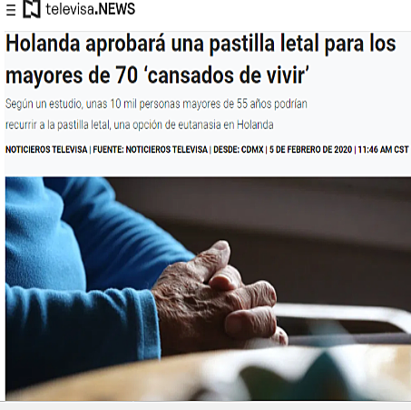 Holanda aprueba pastilla para suicidio