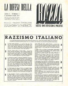 Estratto delle Leggi Razziali