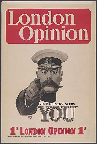 Lord Kitchener calls for 100,000 men to join British Army