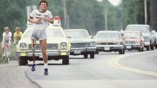 1980-Terry fox entreprend son marathon de l´espoire.