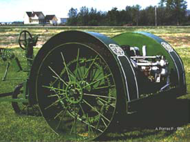 Tractor con motor de gasolina de 2 cilindros