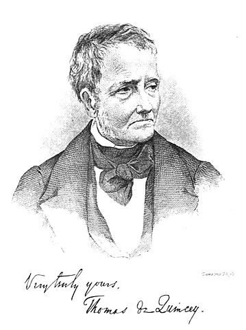 English author Thomas De Quincey publishes his autobiographical Confessions of an English Opium-Eater.