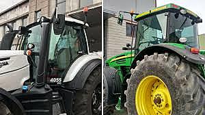 Tractor 4 R.M. con cabina de seguridad.