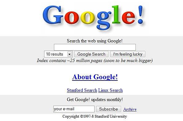 Naciò el buscador Google