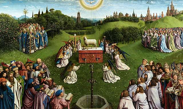La adoración del cordero místico- Van Eyck