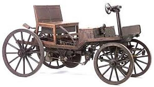 First petrol-powered internal combustion car