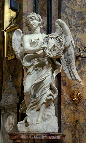 Ángel con corona de espinas