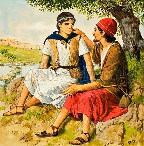 Jonathan and David Become Friends