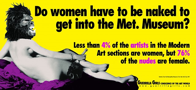 ¿Tienen que estar desnudas las mujeres para entrar en el Metropolitan Museum?, Guerrilla Girls