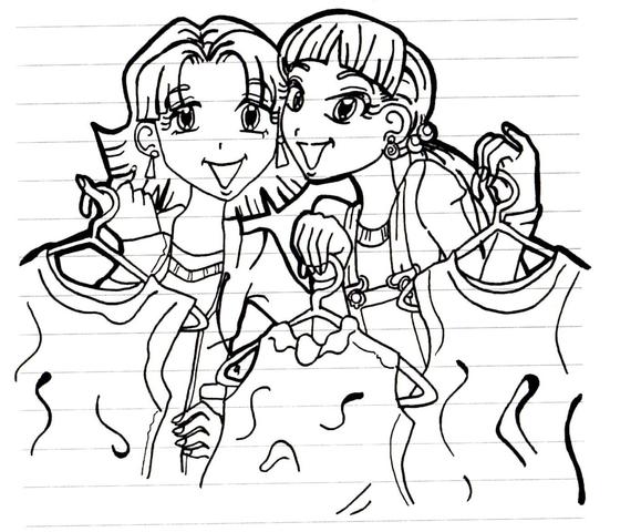 Nikki gets a trash bag