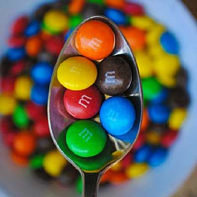 Timeline: chocolates M&Ms