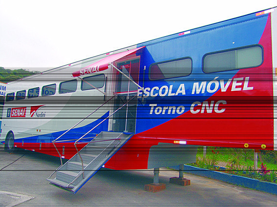 Escolas móveis do senai