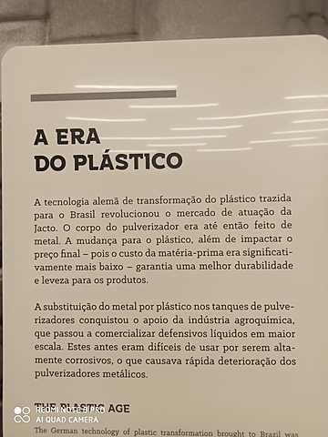 produção do plastico