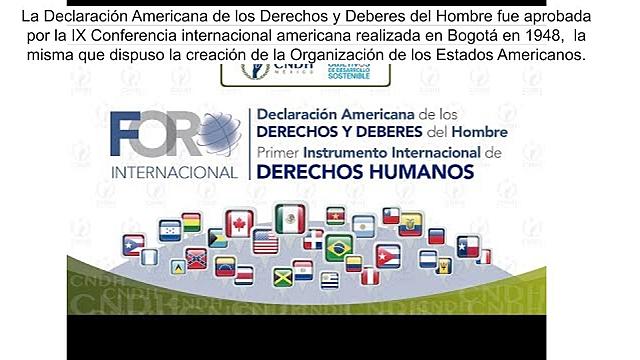 Declaración Americana de los Derechos y Deberes del Hombre