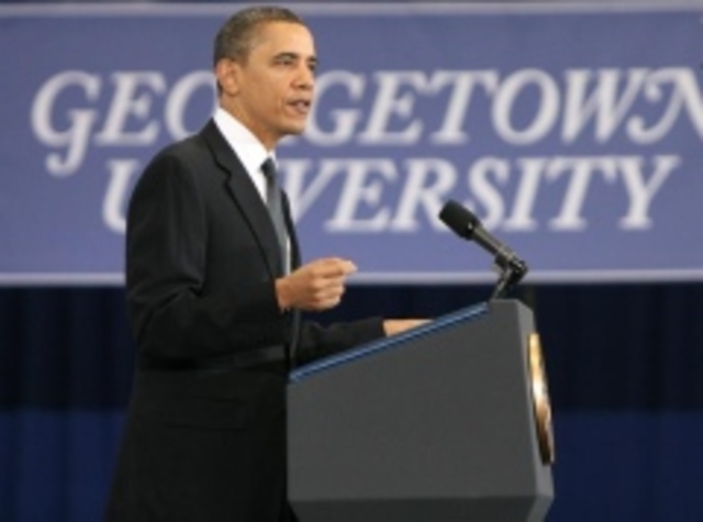 Obama Talks Energy at GU
