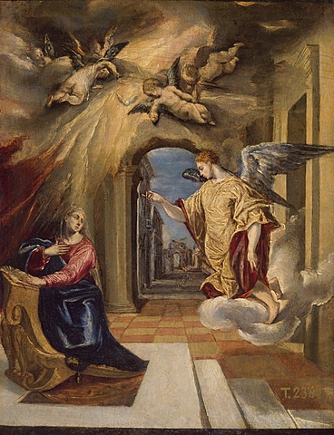 La Anunciación. El Greco.