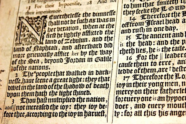 Authorized version of the Bible