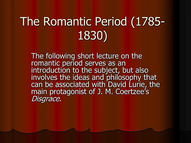 Romanticism 1785-1830