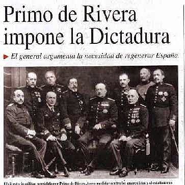 DICTADURA DE PRIMO DE RIVERA