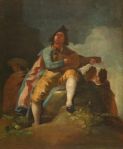 El majo de la guitarra. Goya.