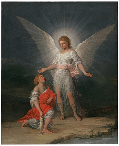 Tobías y el ángel. Goya.