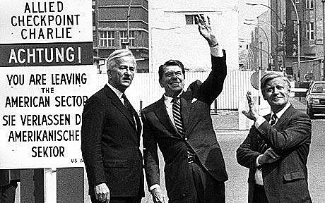 Reagan visits the Wall