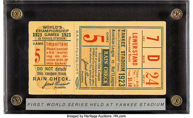 1923 Yankees Vs Giants World Series