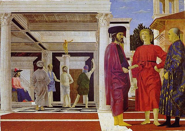 (Quattrocento) Flagelación de Cristo, de Piero della Francesca.