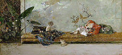 Impresionismo - Fortuny, "Los hijos del pintor en el salón japonés" (1874)