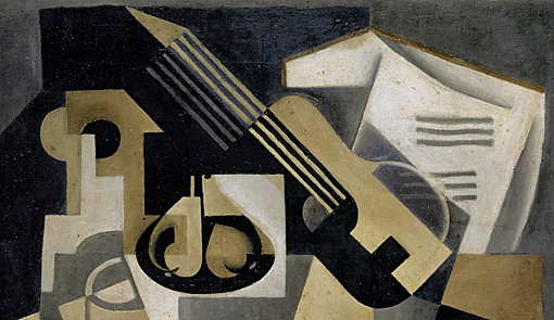 (Segundo Cubismo) Guitarra y frutero, de Juan Gris.